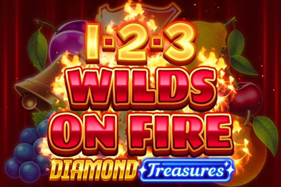 1-2-3 Wilds on Fire Diamond Treasures pokie