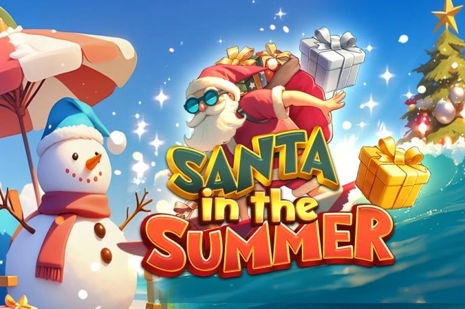 Santa in the Summer pokie