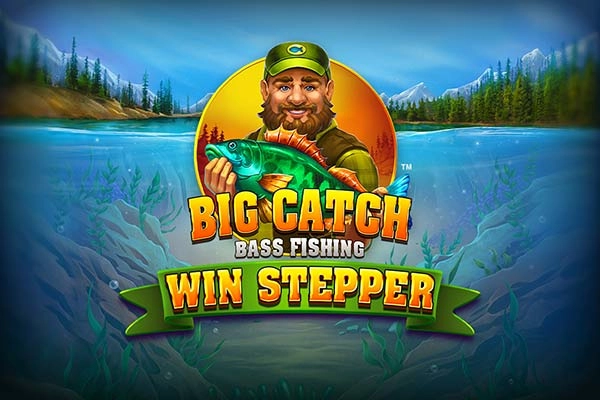 Big Catch Bass Fishing Win Stepper pokie