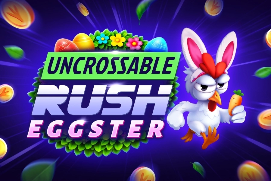 Uncrossable Rush Eggster at Here2Win Casino