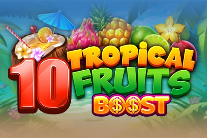 10 Tropcial Fruits Boost at Here2Win Casino