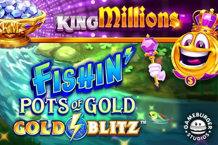 Fishin' Pots of Gold: Gold Blitz King Millions pokie