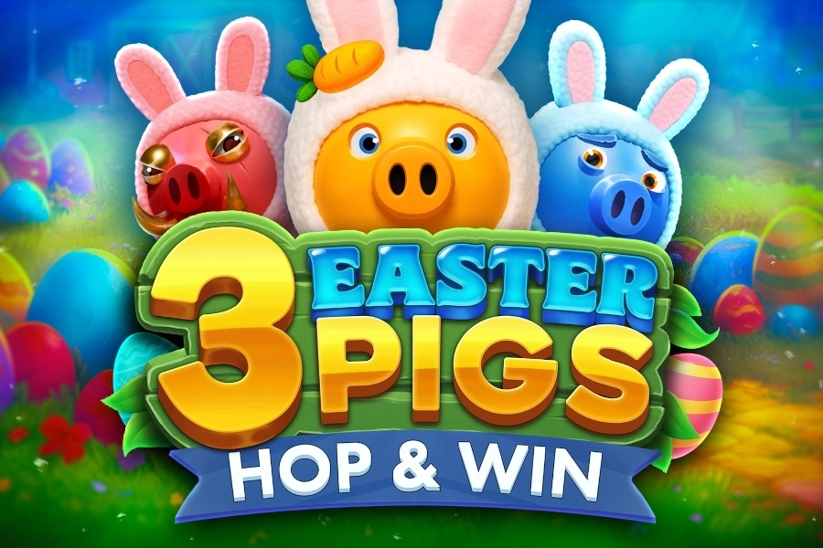 3 Easter Pigs Hop & Win at Here2Win Casino