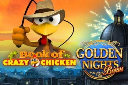 Book of Crazy Chicken Golden Nights Bonus at Here2Win Casino