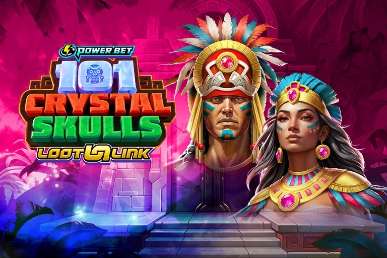 101 Crystal Skulls pokie