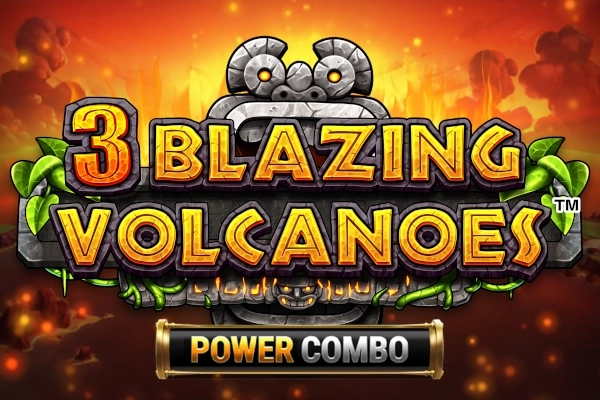 3 Blazing Volcanoes Power Combo  at Here2Win Casino