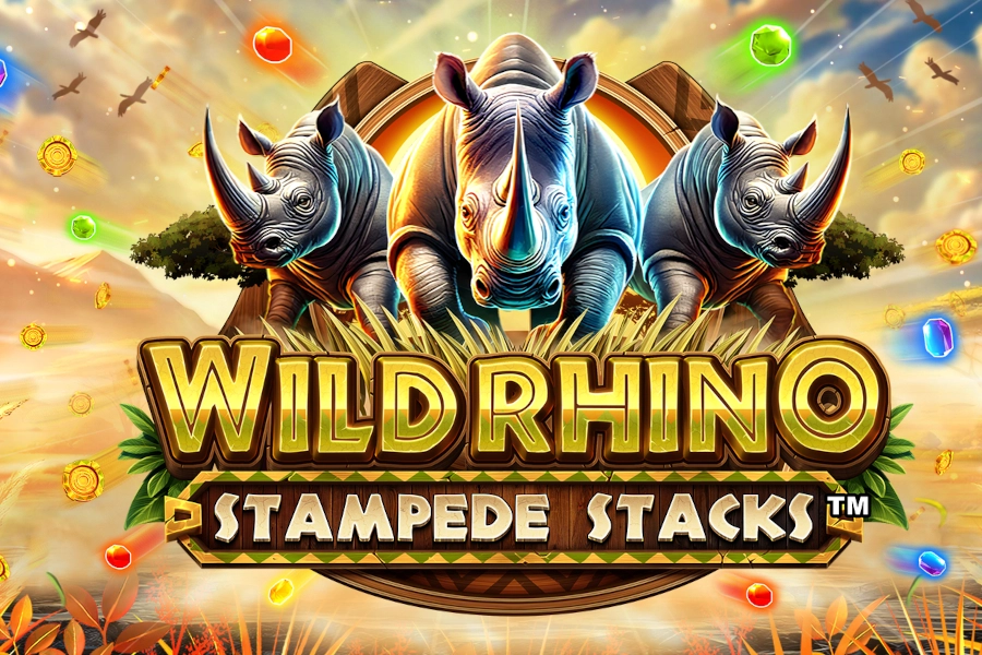 Wild Rhino Stampede Stacks at Here2Win Casino