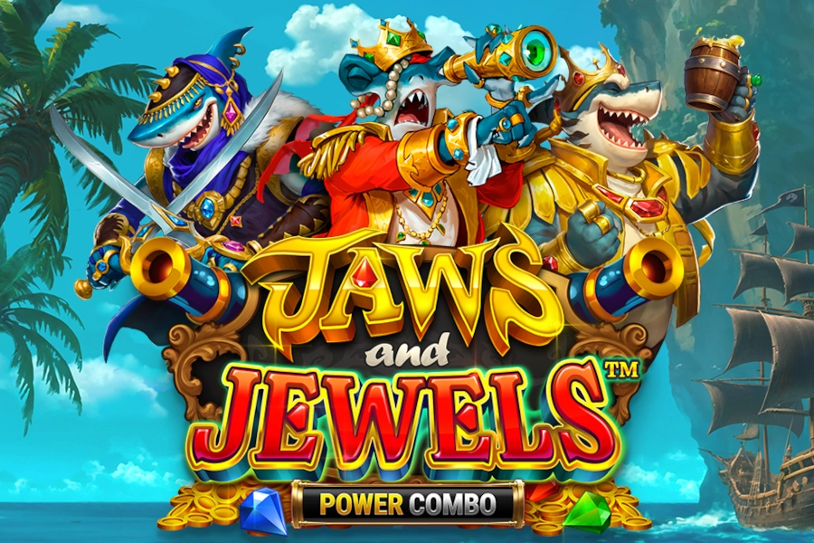 Jaws and Jewels Power Combo pokie