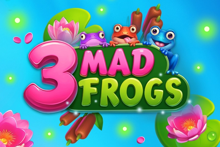 3 Mad Frogs at Here2Win Casino