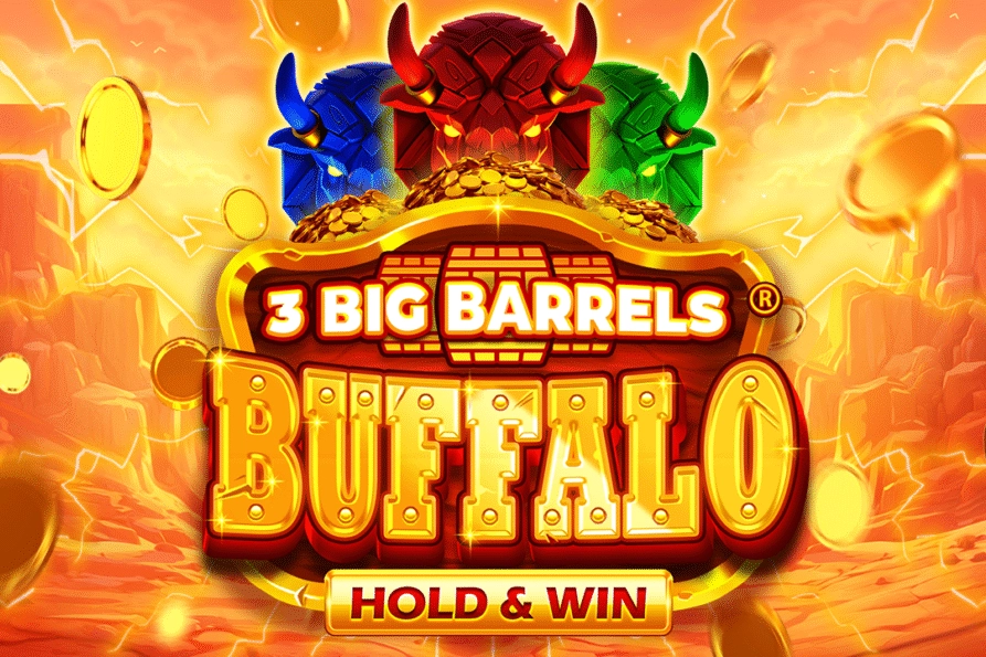 3 Big Barrels Buffalo pokie