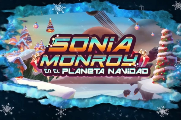 Sonia Monroy en el Planeta Navidad pokie