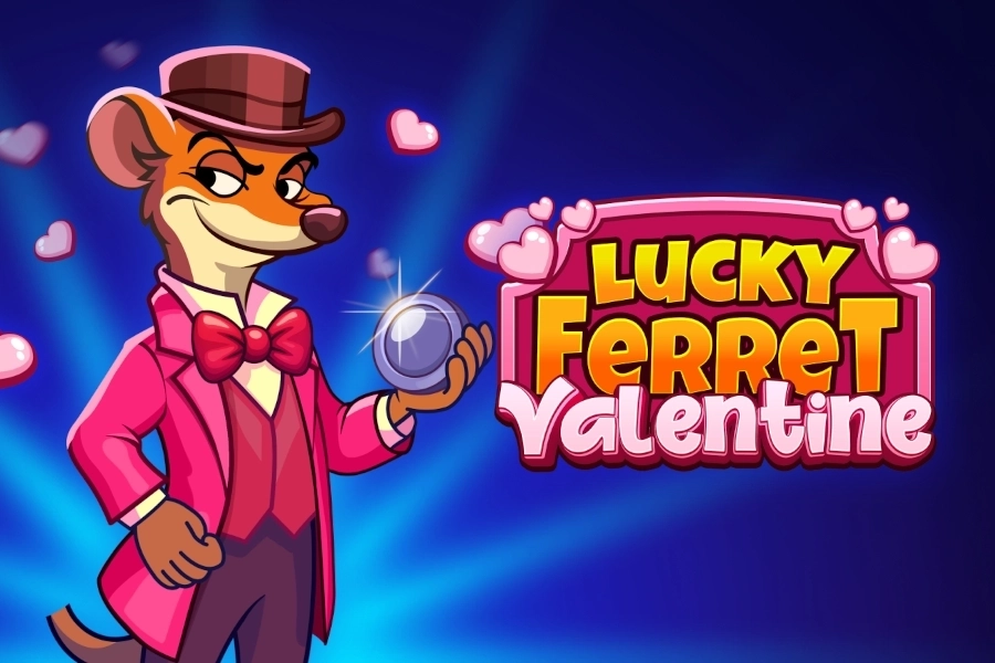 Lucky Ferret Valentine pokie