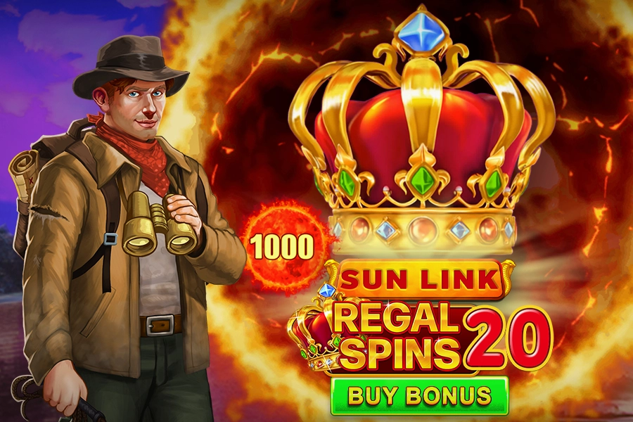Regal Spins 20 Sun Link pokie