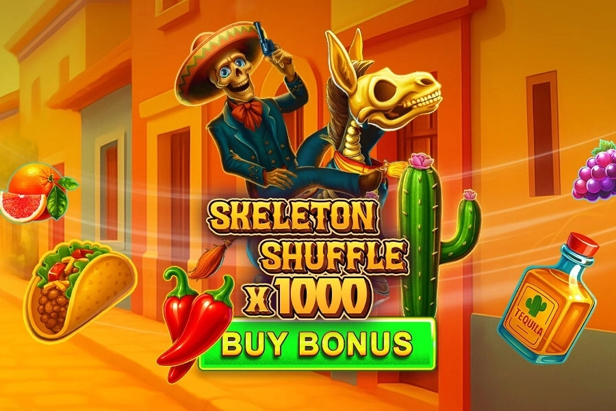 Skeleton Shuffle x1000 at Here2Win Casino