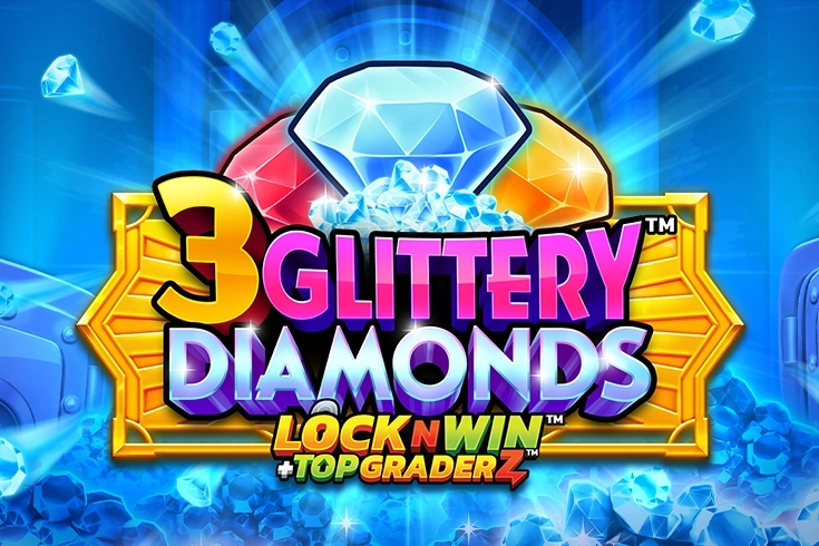 3 Glittery Diamonds pokie