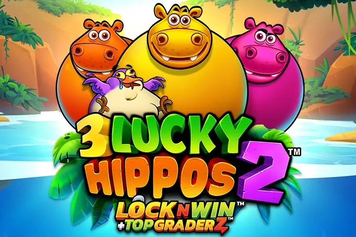 3 Lucky Hippos 2 pokie