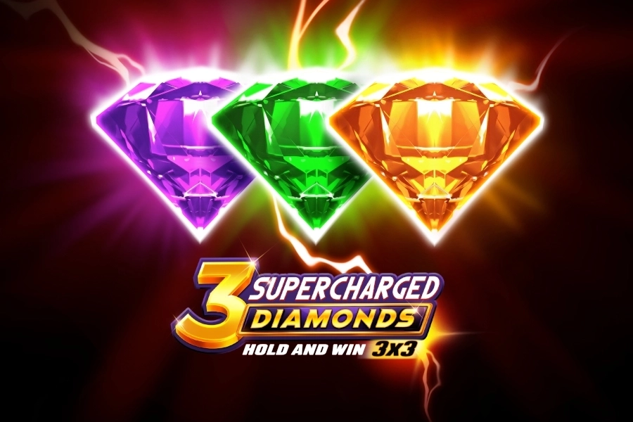 3 Supercharged Diamonds pokie