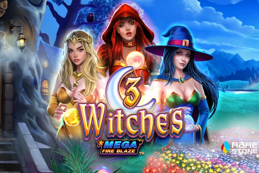 Mega Fire Blaze: 3 Witches at Here2Win Casino