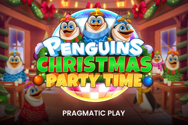 Penguins Christmas Party Time pokie