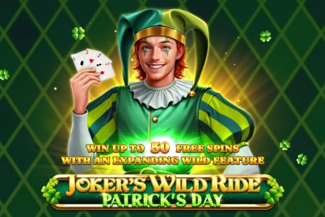 Joker's Wild Ride Patrick's Day pokie