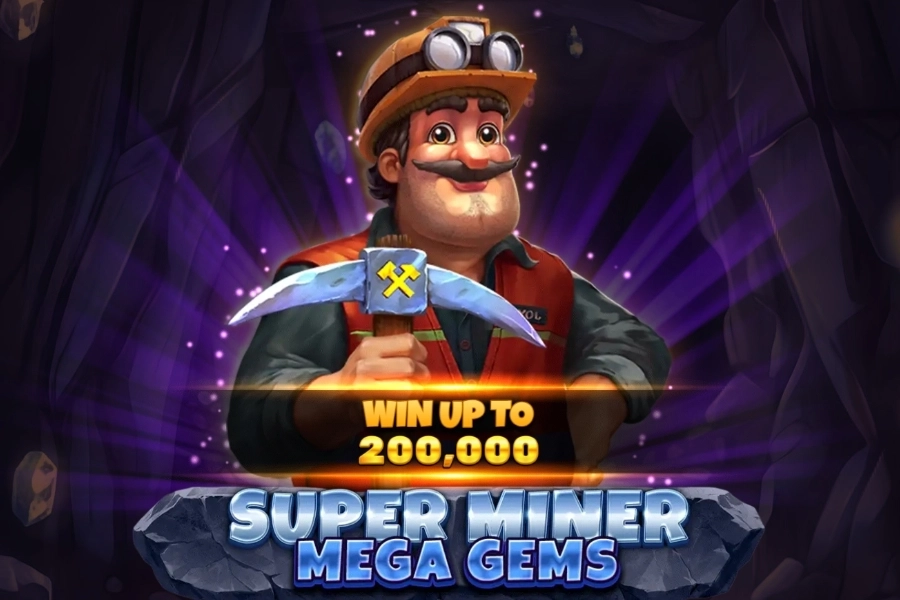 Super Miner - Mega Gems pokie