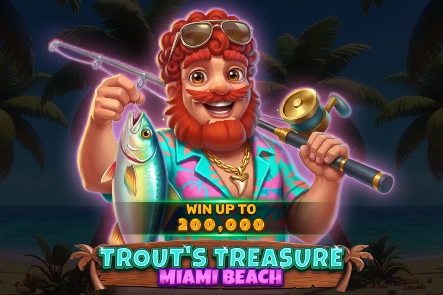 Trout's Treasure - Miami Beach pokie