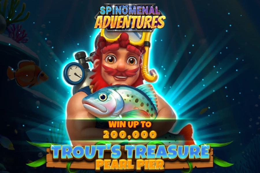 Trout's Treasure - Pearl Pier pokie