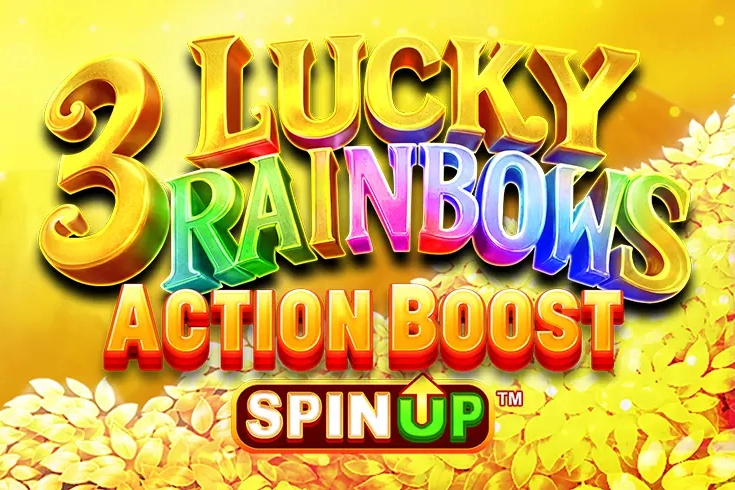 3 Lucky Rainbows Action Boost SpinUP at Here2Win Casino