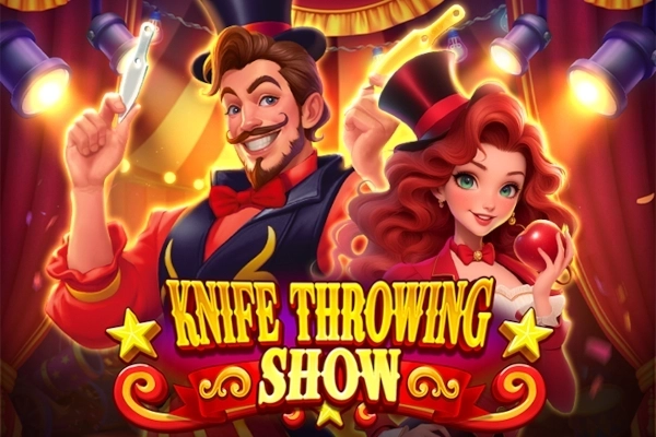 Knife Throwing Show at Here2Win Casino
