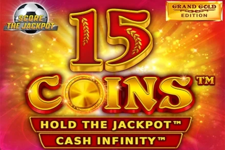 15 Coins Grand Gold Edition Score The Jackpot at Here2Win Casino