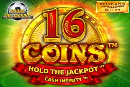 16 Coins Grand Gold Edition Score The Jackpot at Here2Win Casino