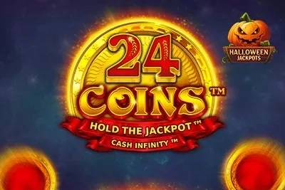 24 Coins Halloween Jackpots at Here2Win Casino