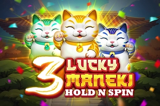 3 Lucky Maneki Hold N Spin at Here2Win Casino