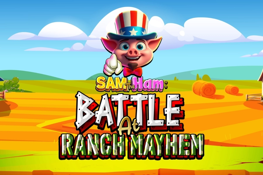 Sam the Ham Battle at Ranch Mayhem pokie