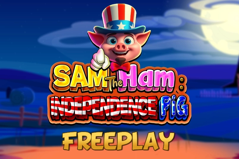 Sam The Ham Independence Pig pokie